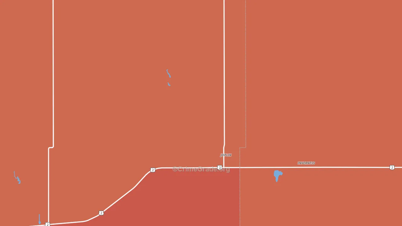 Joplin, MT Map of Vandalism Rates