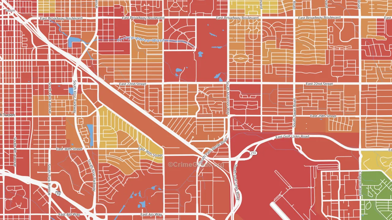 Julia Keen, Tucson, AZ Map of Vandalism Rates