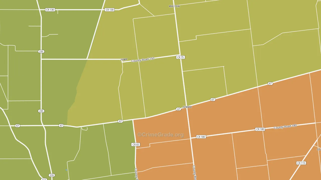Jump, OH Map of Vandalism Rates