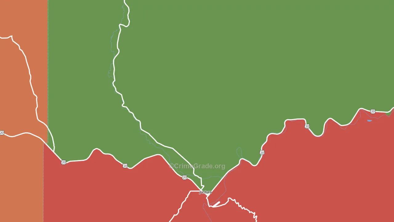 Juntura, OR Map of Vandalism Rates