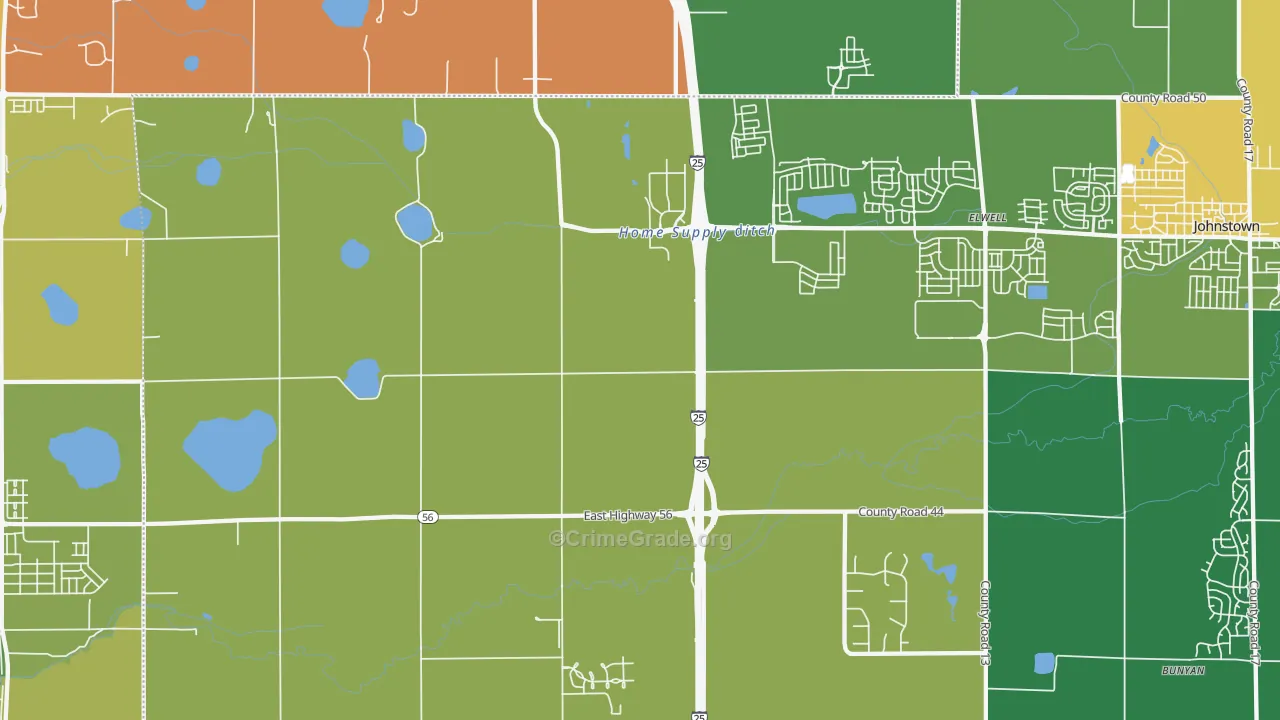 Kahler, CO Map of Vandalism Rates