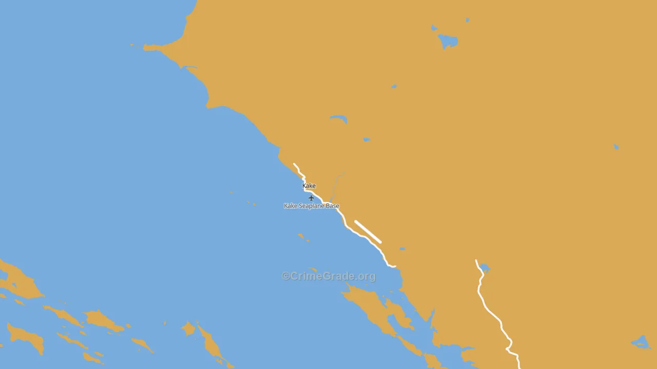 Kake, AK Map of Vandalism Rates