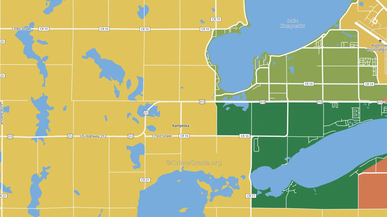 Kampeska, SD Map of Vandalism Rates