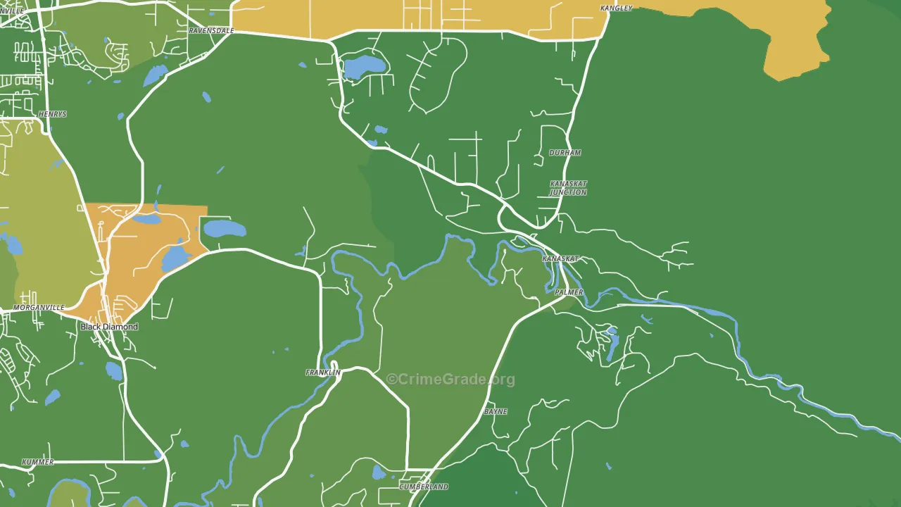 Kanaskat, WA Map of Vandalism Rates