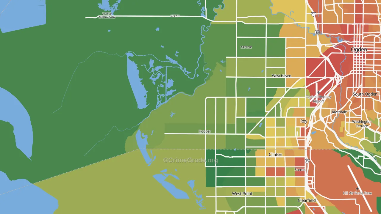 Kanesville, UT Map of Vandalism Rates