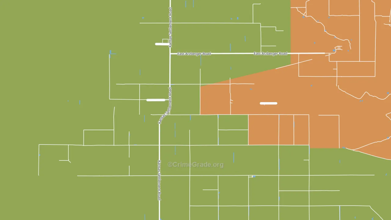 Kansas Settlement, AZ Map of Vandalism Rates