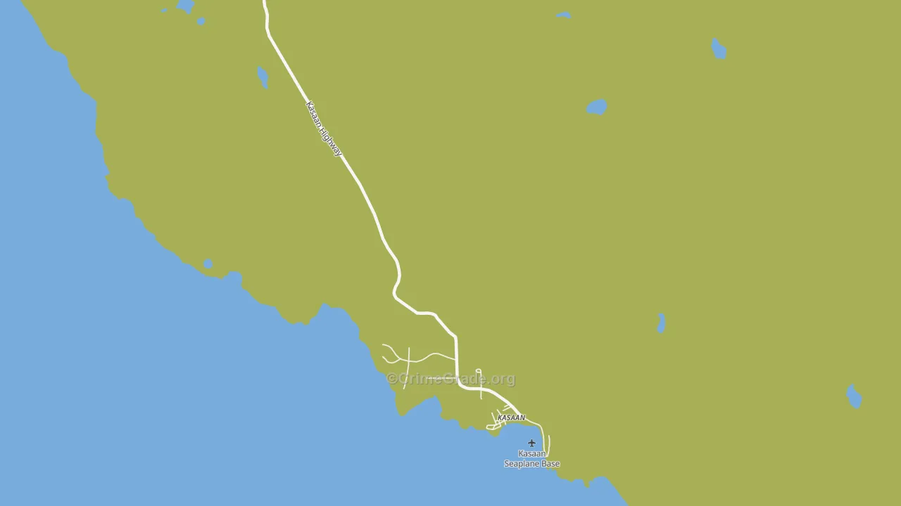 Kasaan, AK Map of Vandalism Rates
