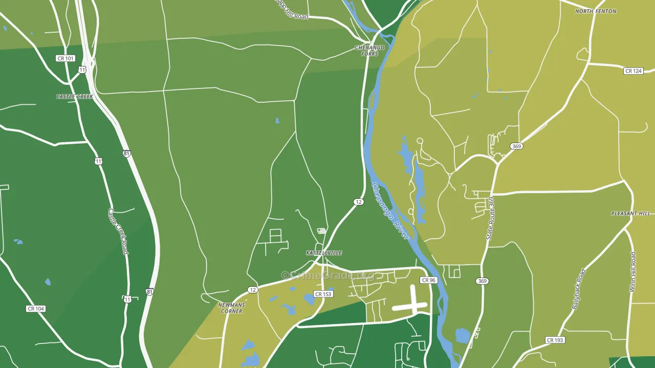 Kattelville, NY Map of Vandalism Rates