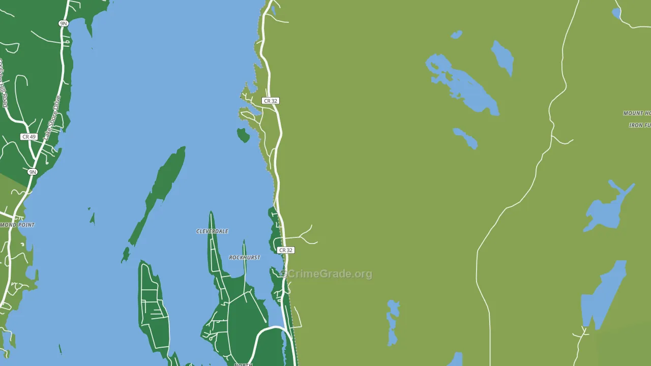 Kattskill Bay, NY Map of Vandalism Rates