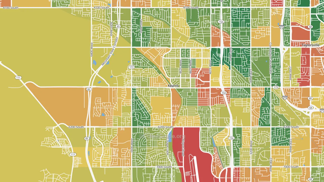 Kearns, UT Map of Vandalism Rates
