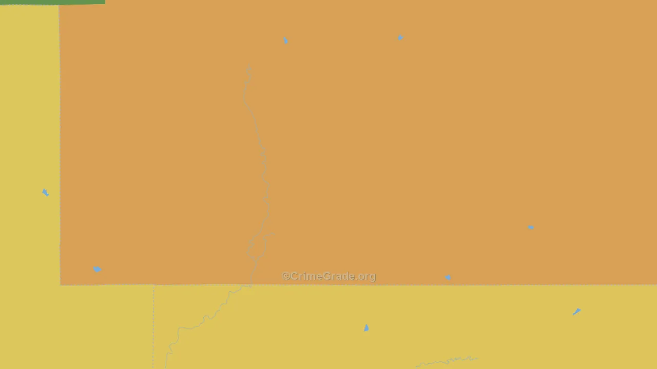 Keene, KS Map of Vandalism Rates