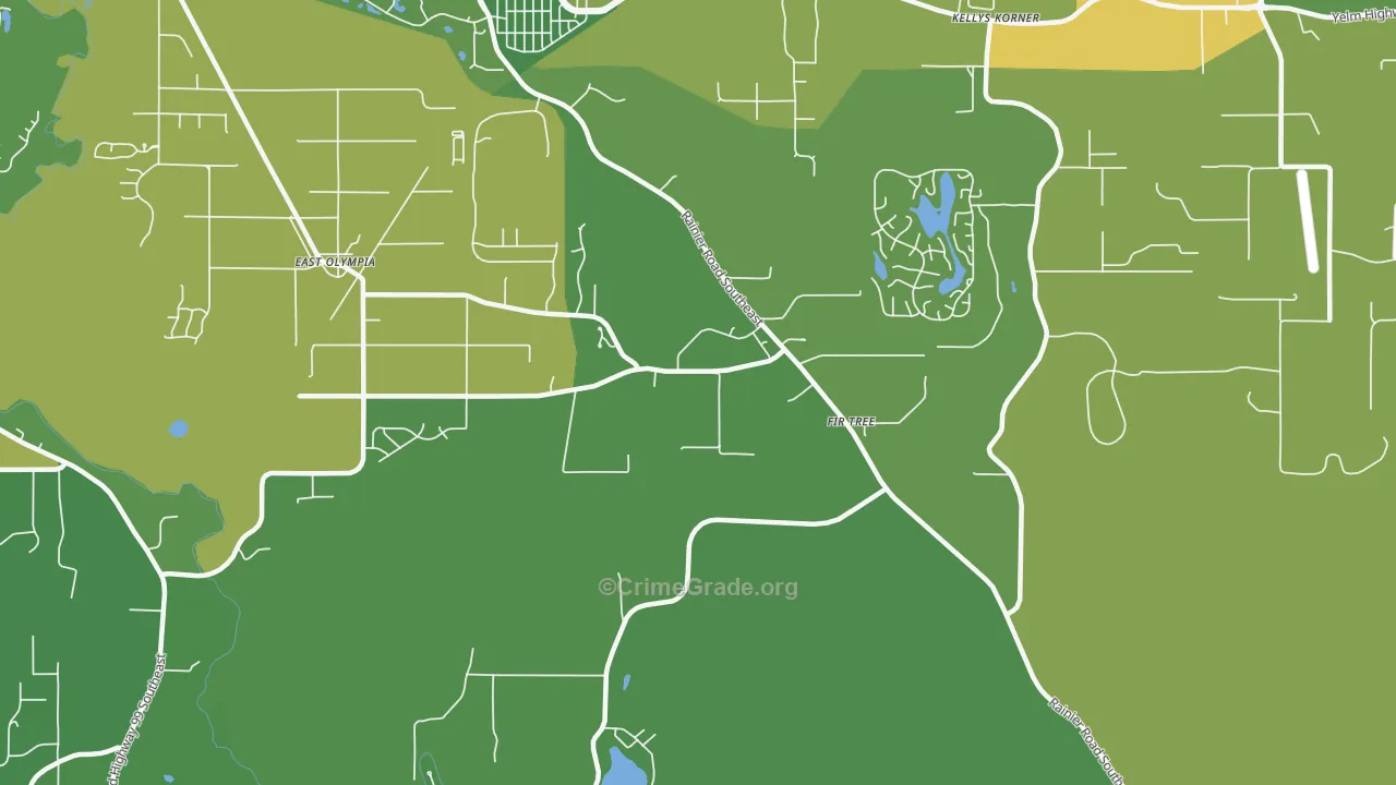 Kellys Korner, WA Map of Vandalism Rates