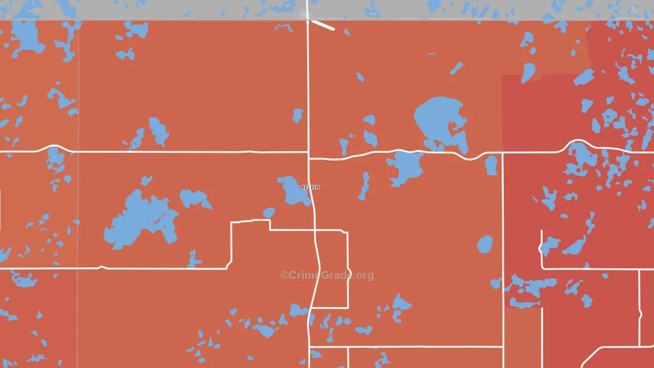 Kelvin, ND Map of Vandalism Rates