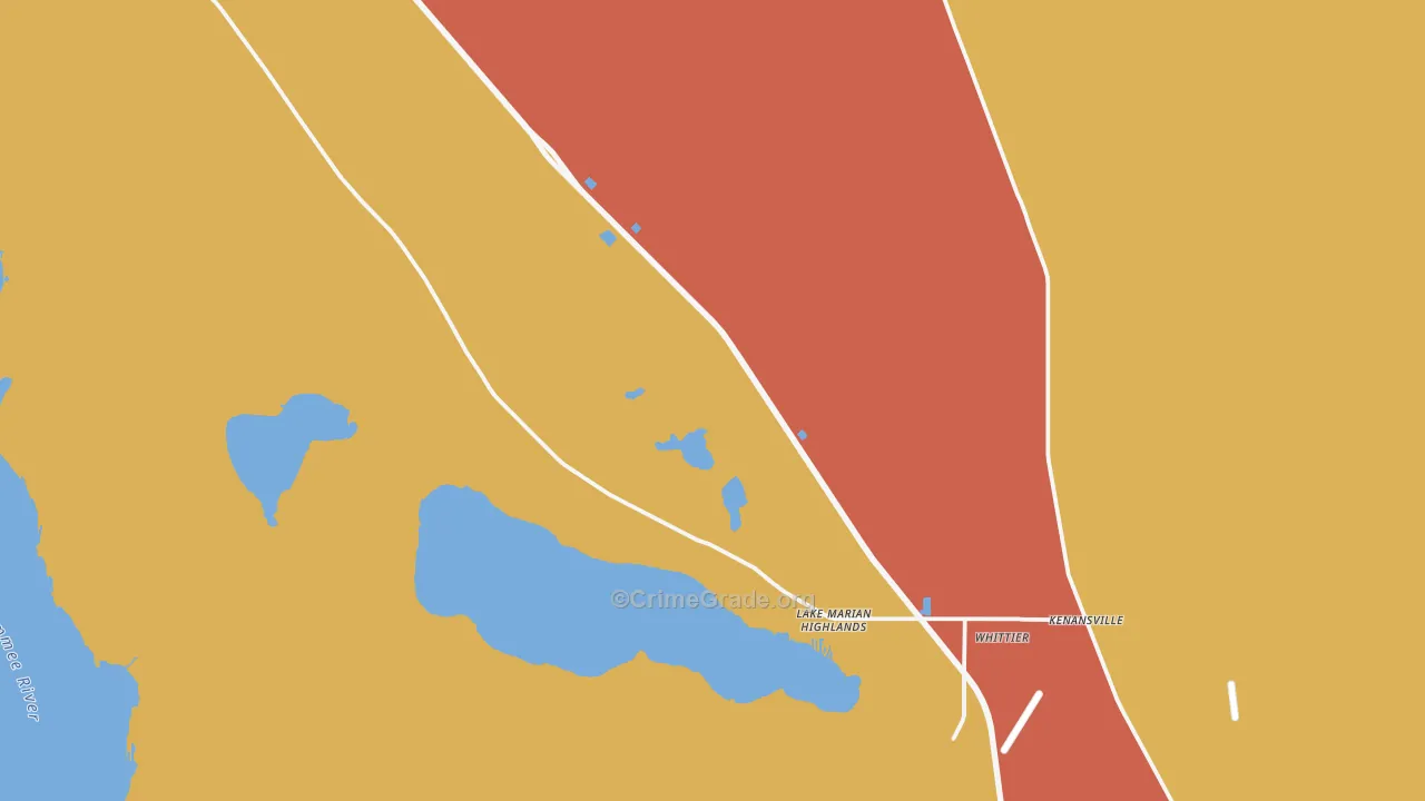 Kenansville, FL Map of Vandalism Rates