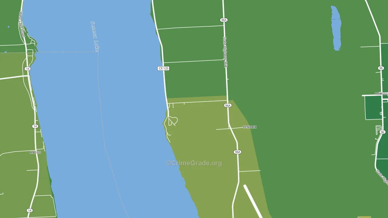 Kendaia, NY Map of Vandalism Rates