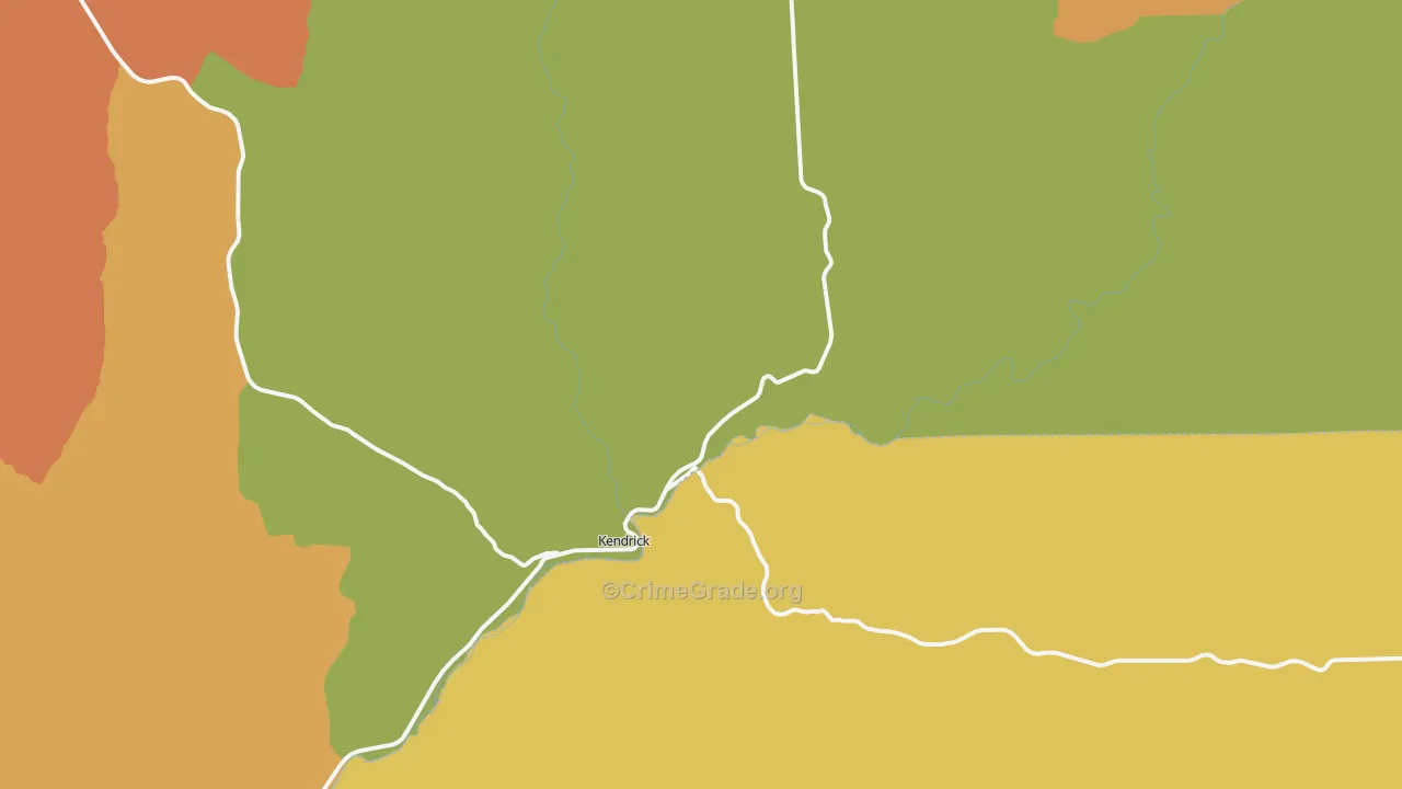 Kendrick, ID Map of Vandalism Rates