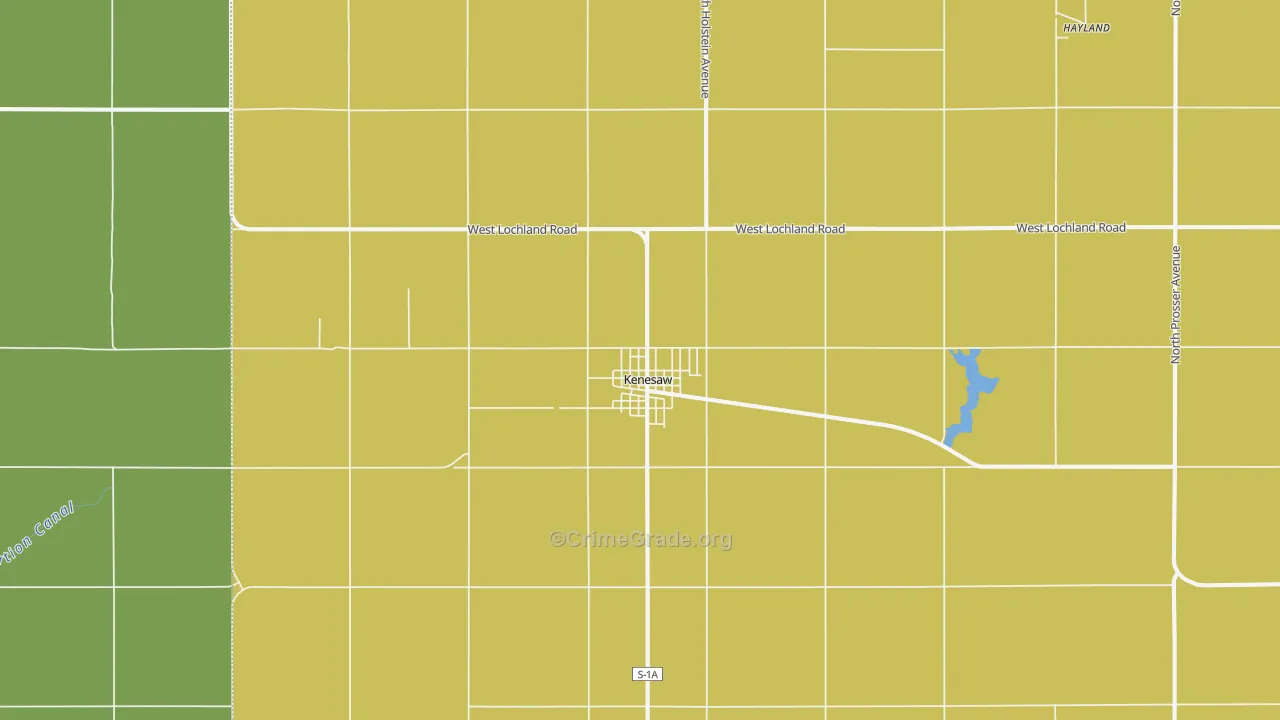 Kenesaw, NE Map of Vandalism Rates
