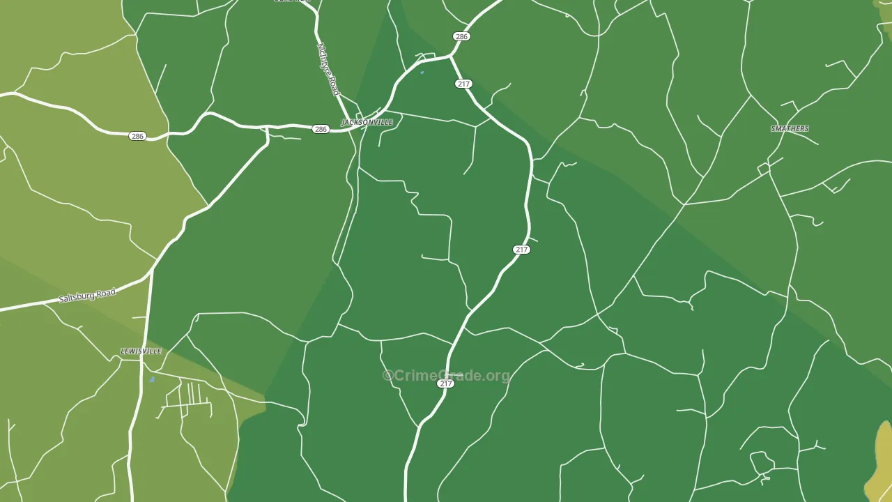 Kent, PA Map of Vandalism Rates