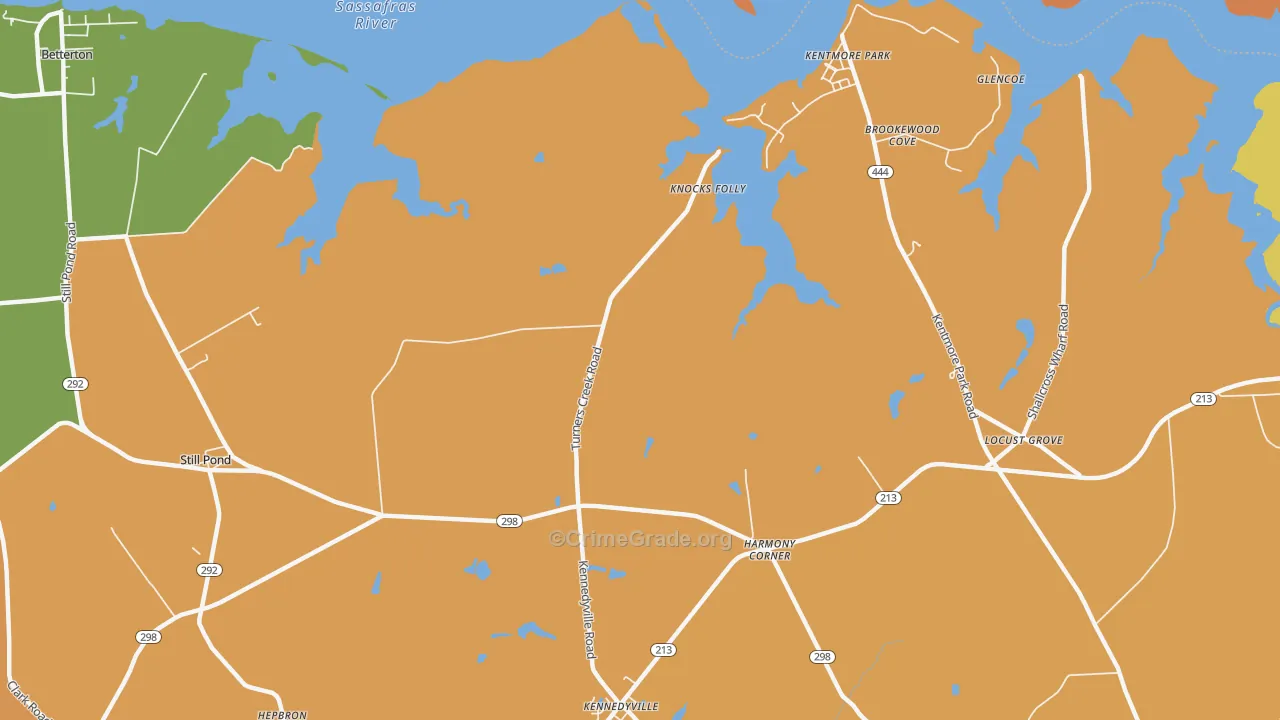 Kentmore Park, MD Map of Vandalism Rates