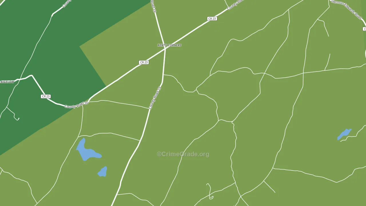 Kents Corners, NY Map of Vandalism Rates