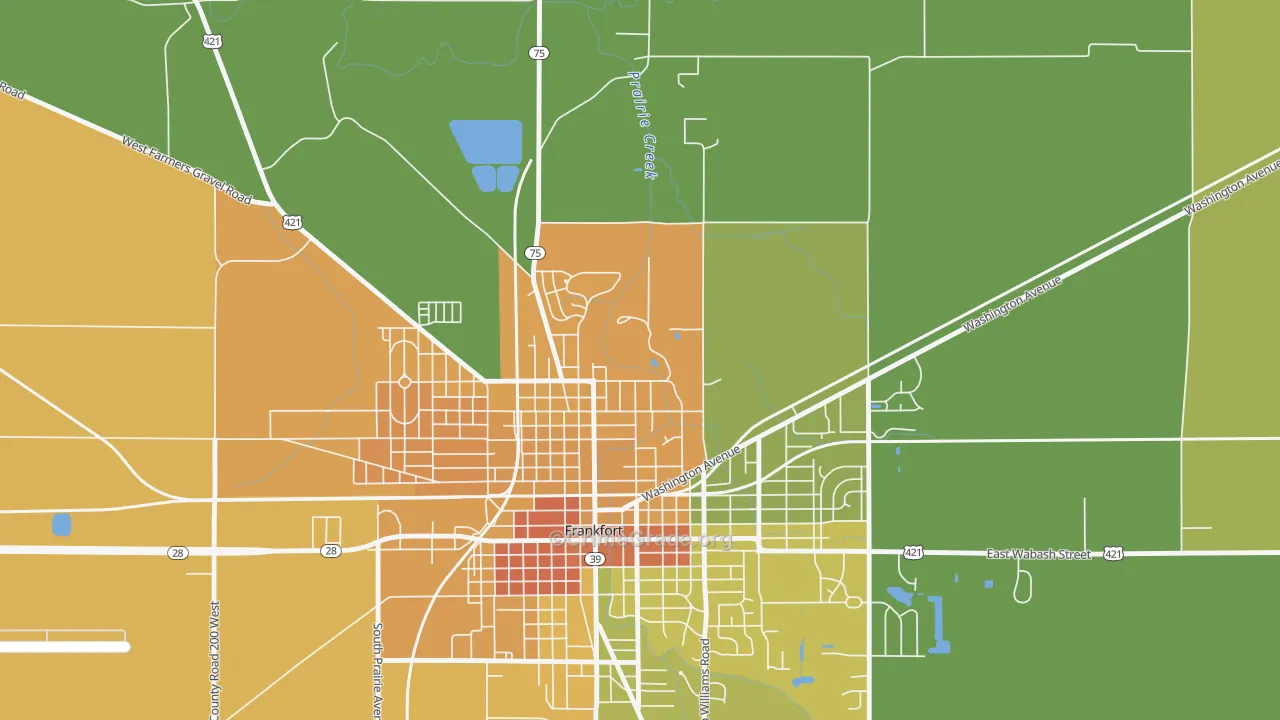 Kentwood, IN Map of Vandalism Rates