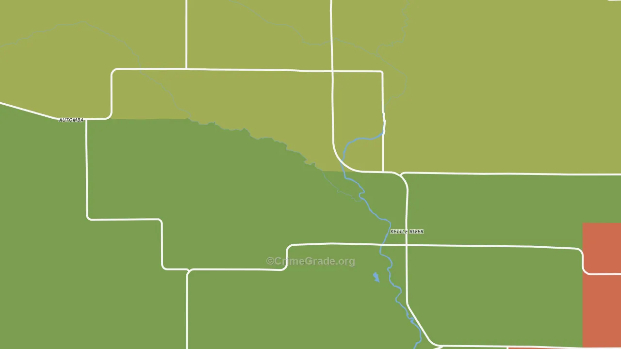 Kettle River, MN Map of Vandalism Rates