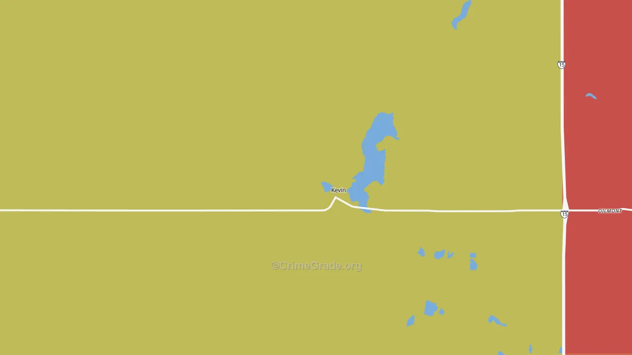 Kevin, MT Map of Vandalism Rates