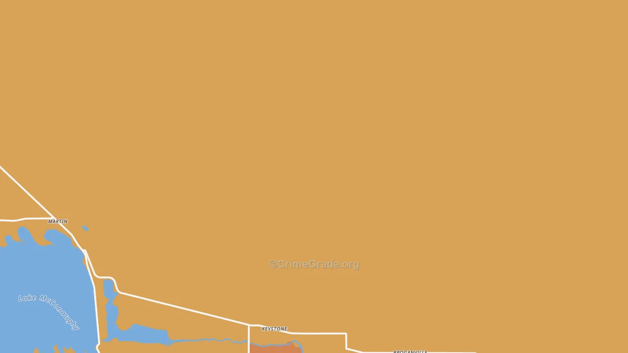 Keystone, NE Map of Vandalism Rates