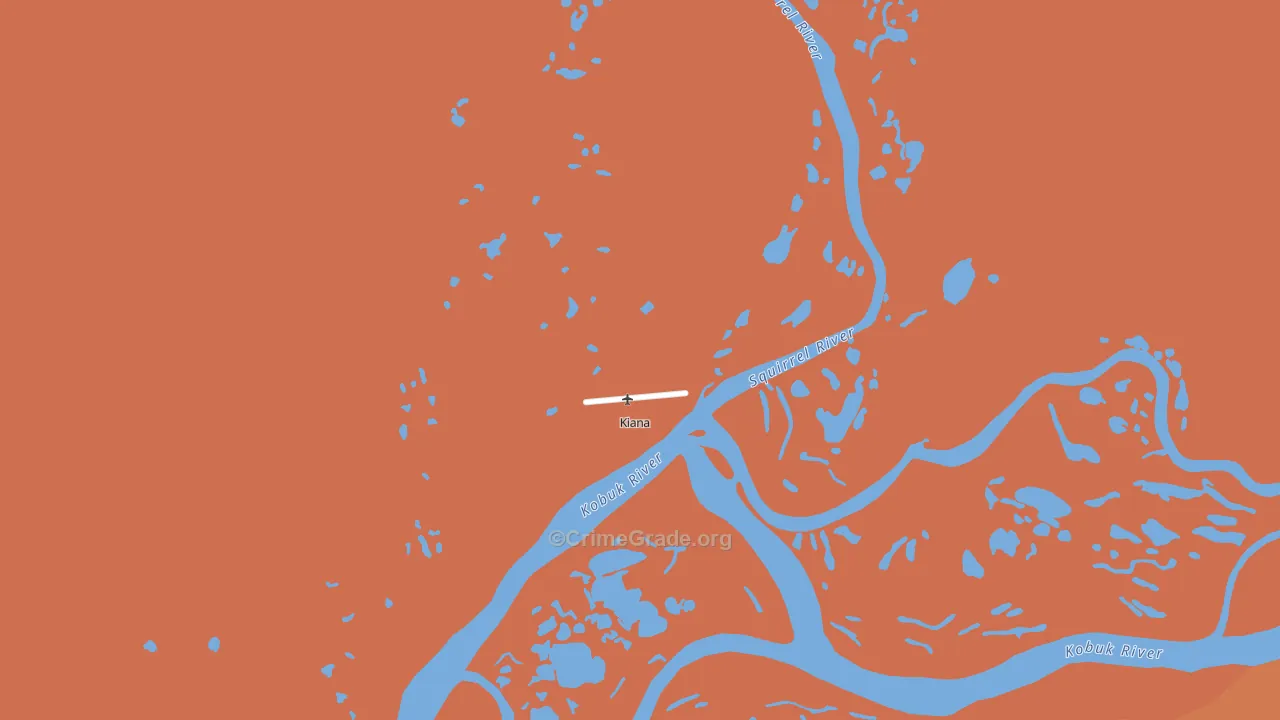 Kiana, AK Map of Vandalism Rates