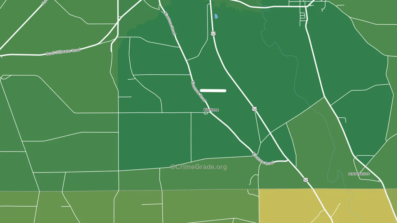 Kiantone, NY Map of Vandalism Rates