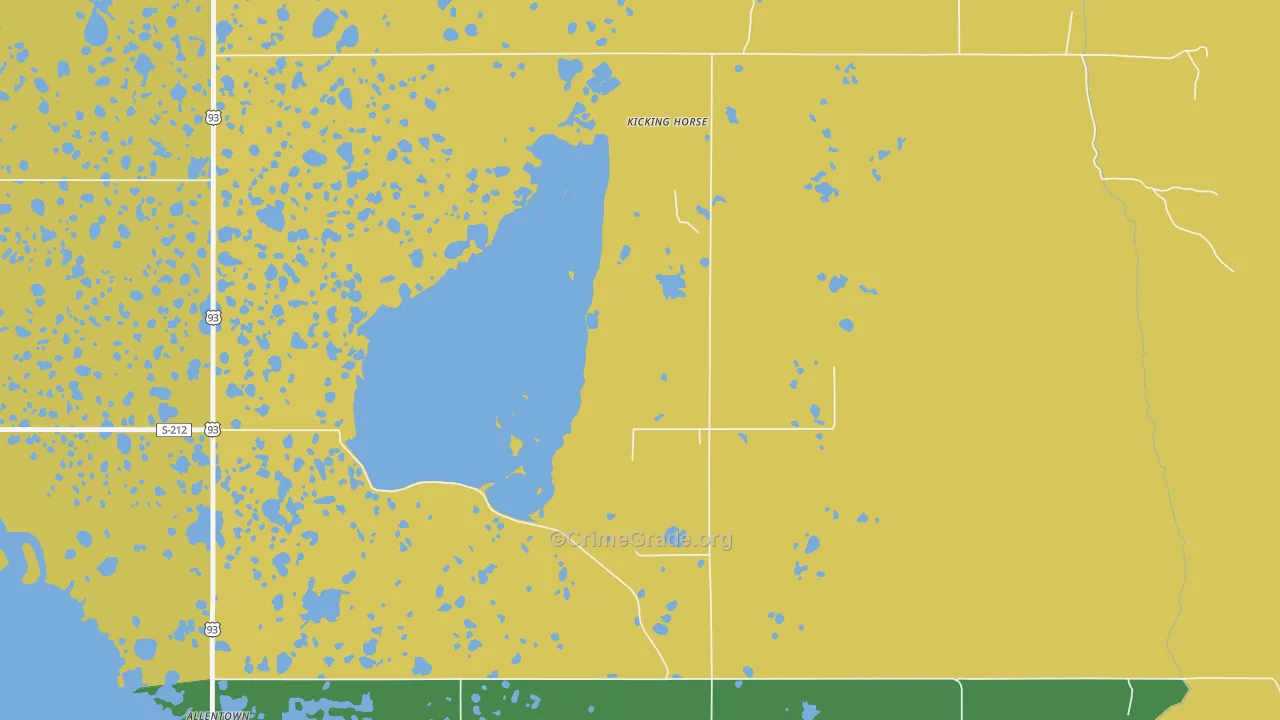 Kicking Horse, MT Map of Vandalism Rates