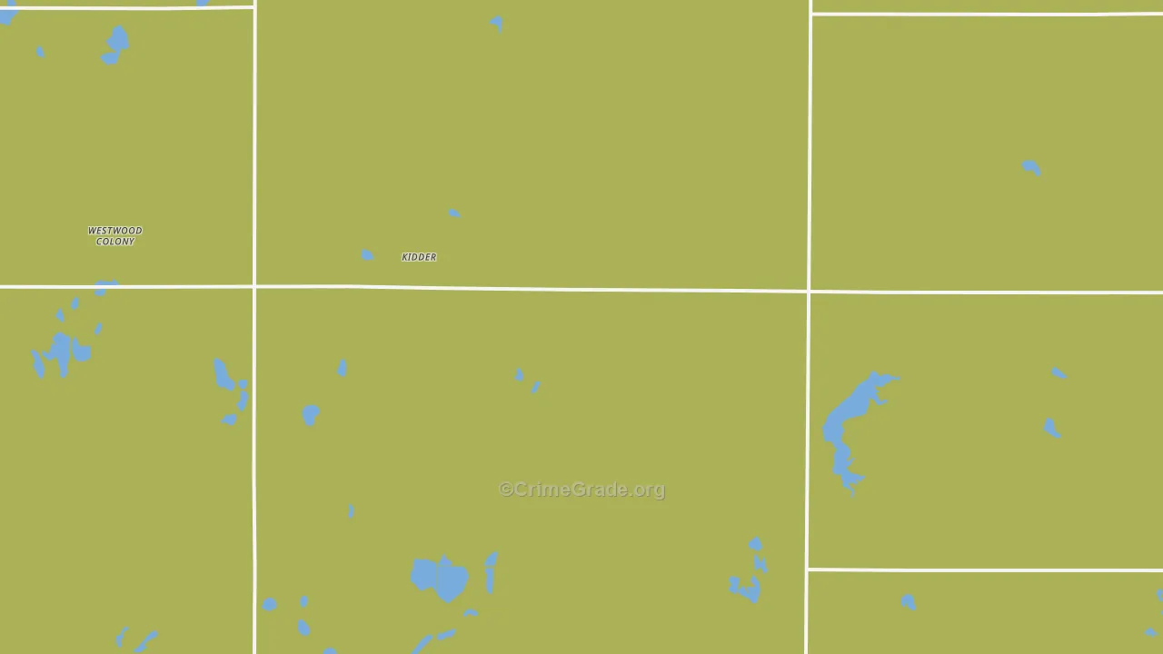 Kidder, SD Map of Vandalism Rates