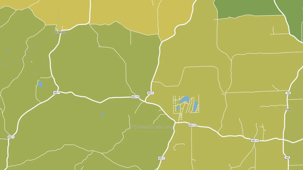 Kiel, MO Map of Vandalism Rates
