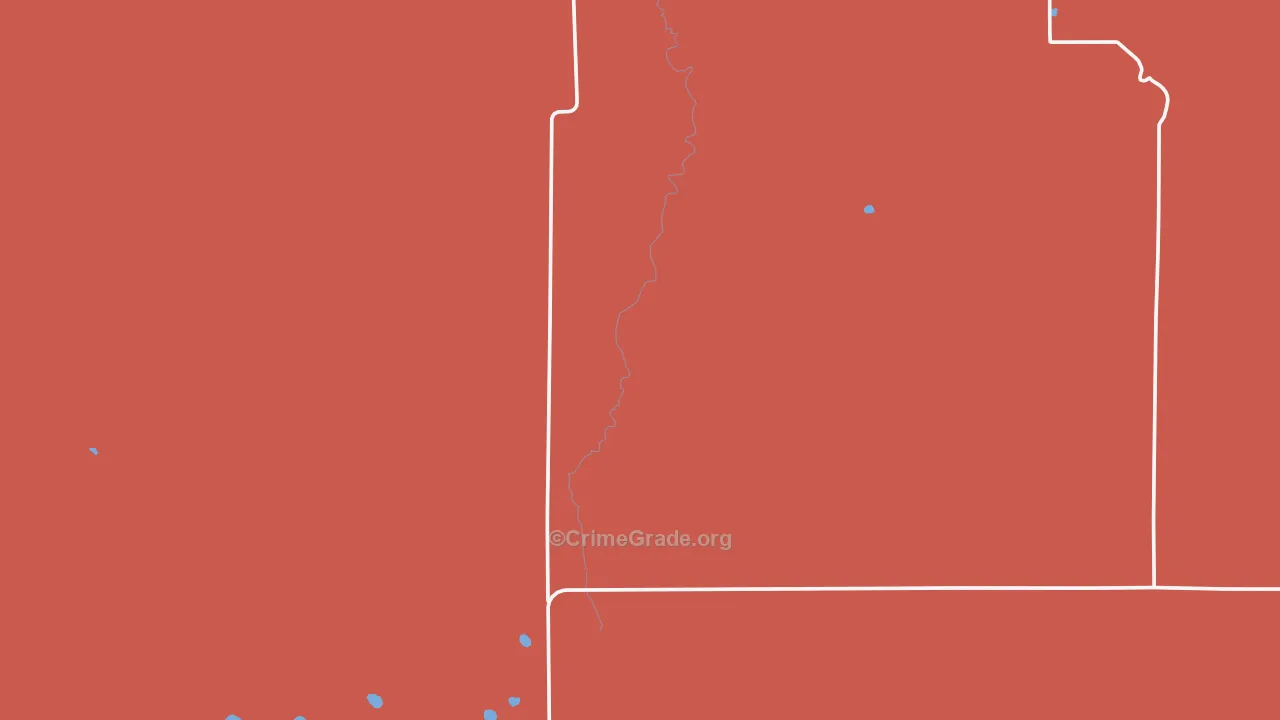 Kim, CO Map of Vandalism Rates