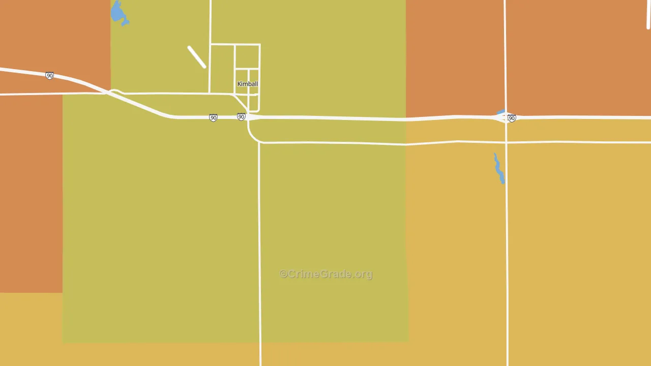 Kimball, SD Map of Vandalism Rates