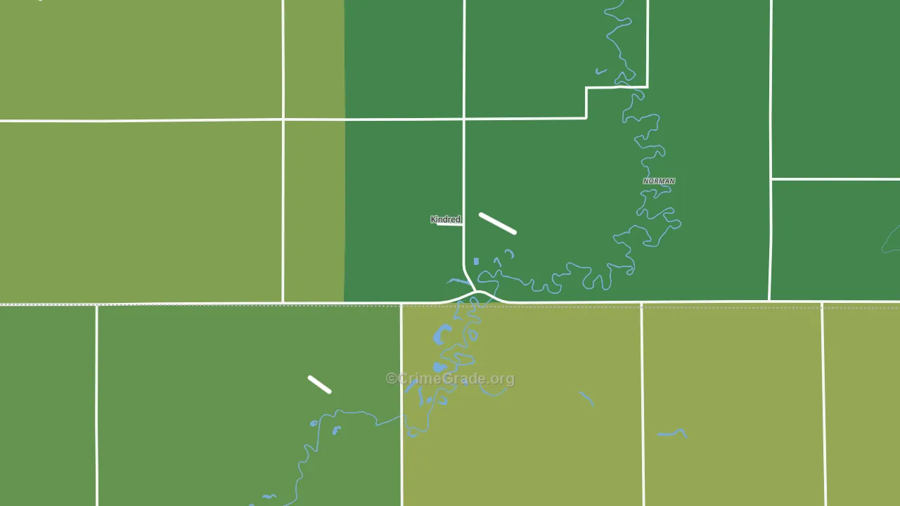 Kindred, ND Map of Vandalism Rates