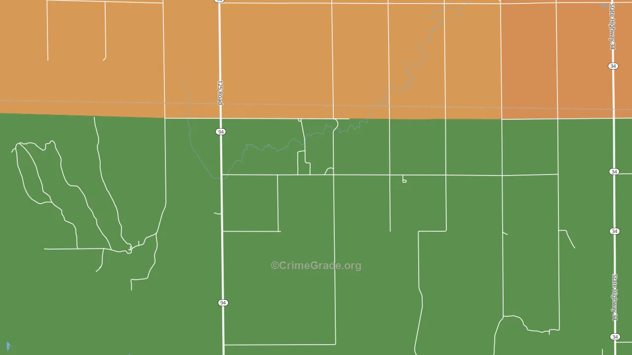 Kingsdown, KS Map of Vandalism Rates