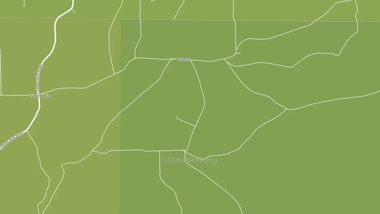 Kinney, PA Map of Vandalism Rates