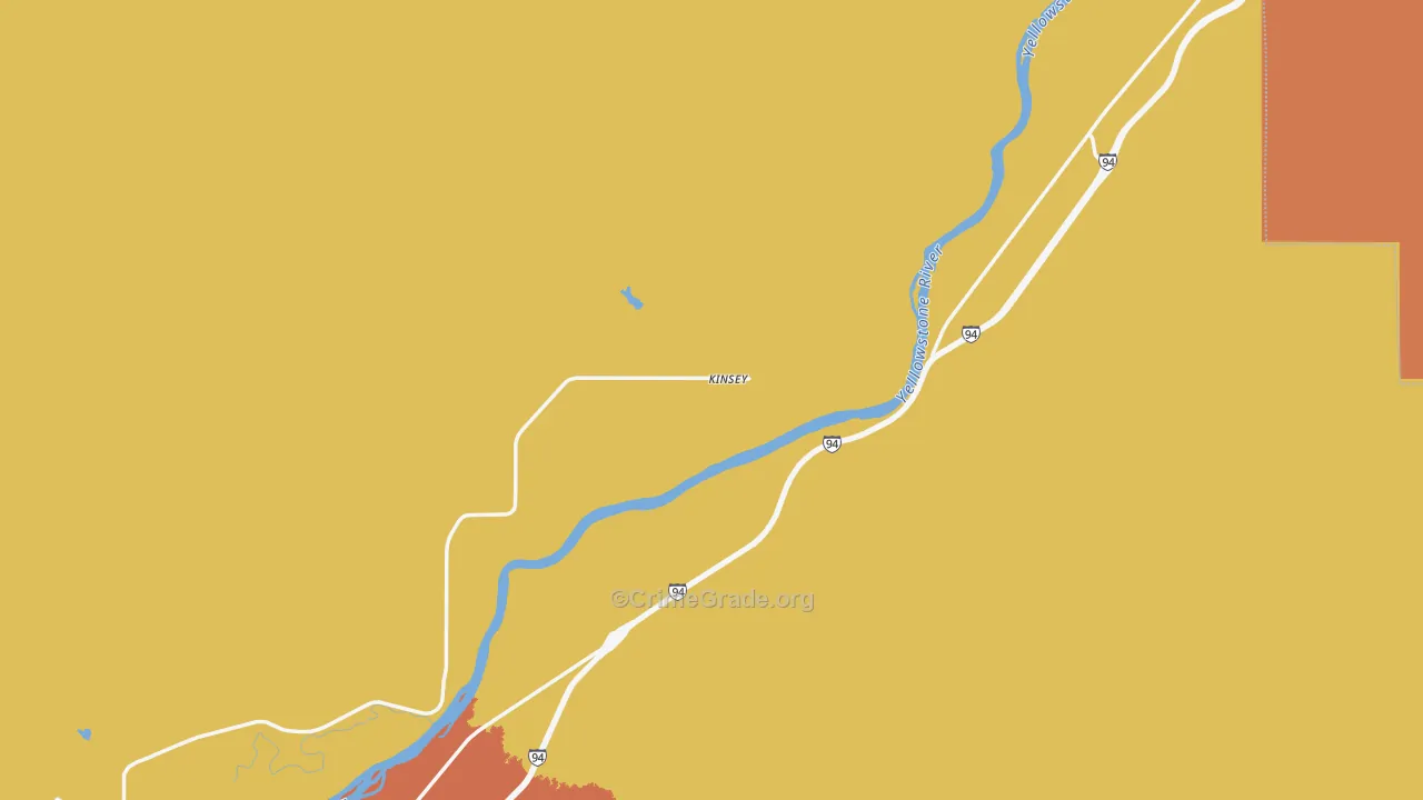Kinsey, MT Map of Vandalism Rates