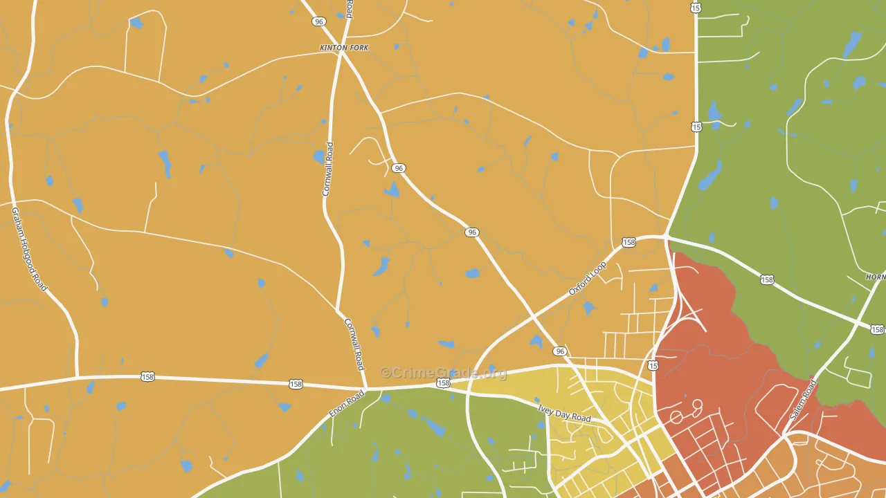 Kinton Fork, NC Map of Vandalism Rates