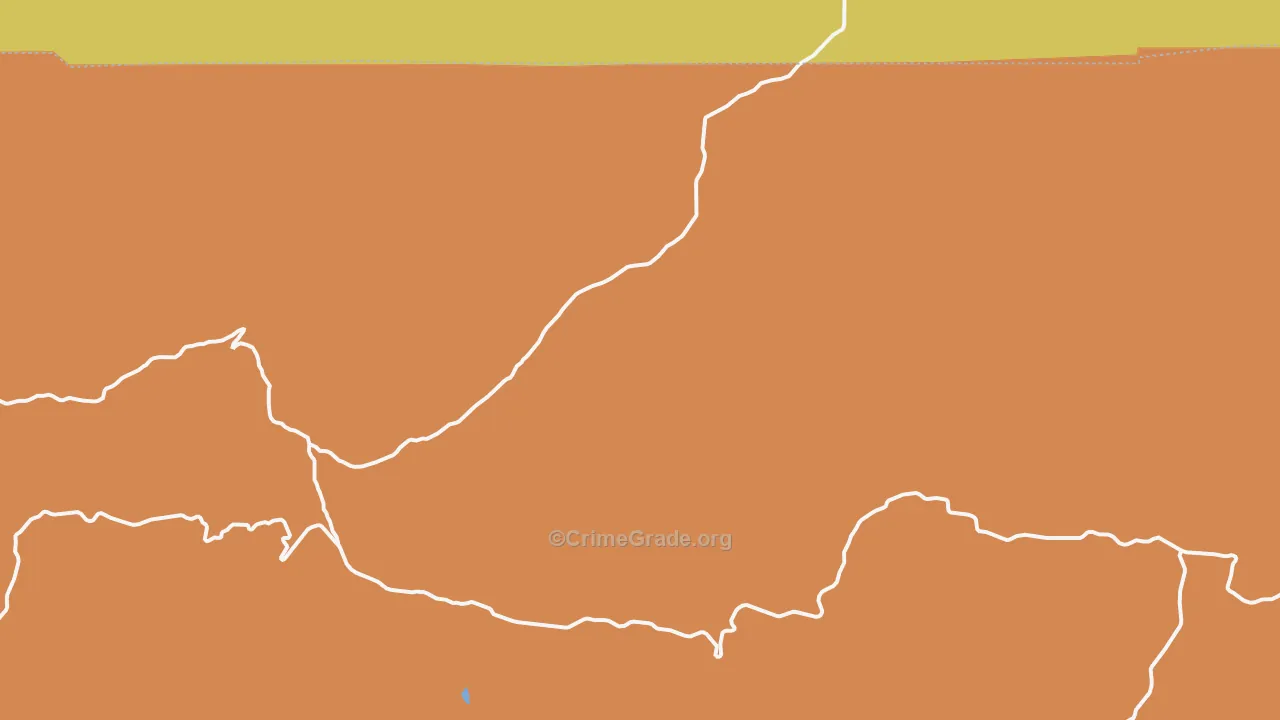 Kinzua, OR Map of Vandalism Rates