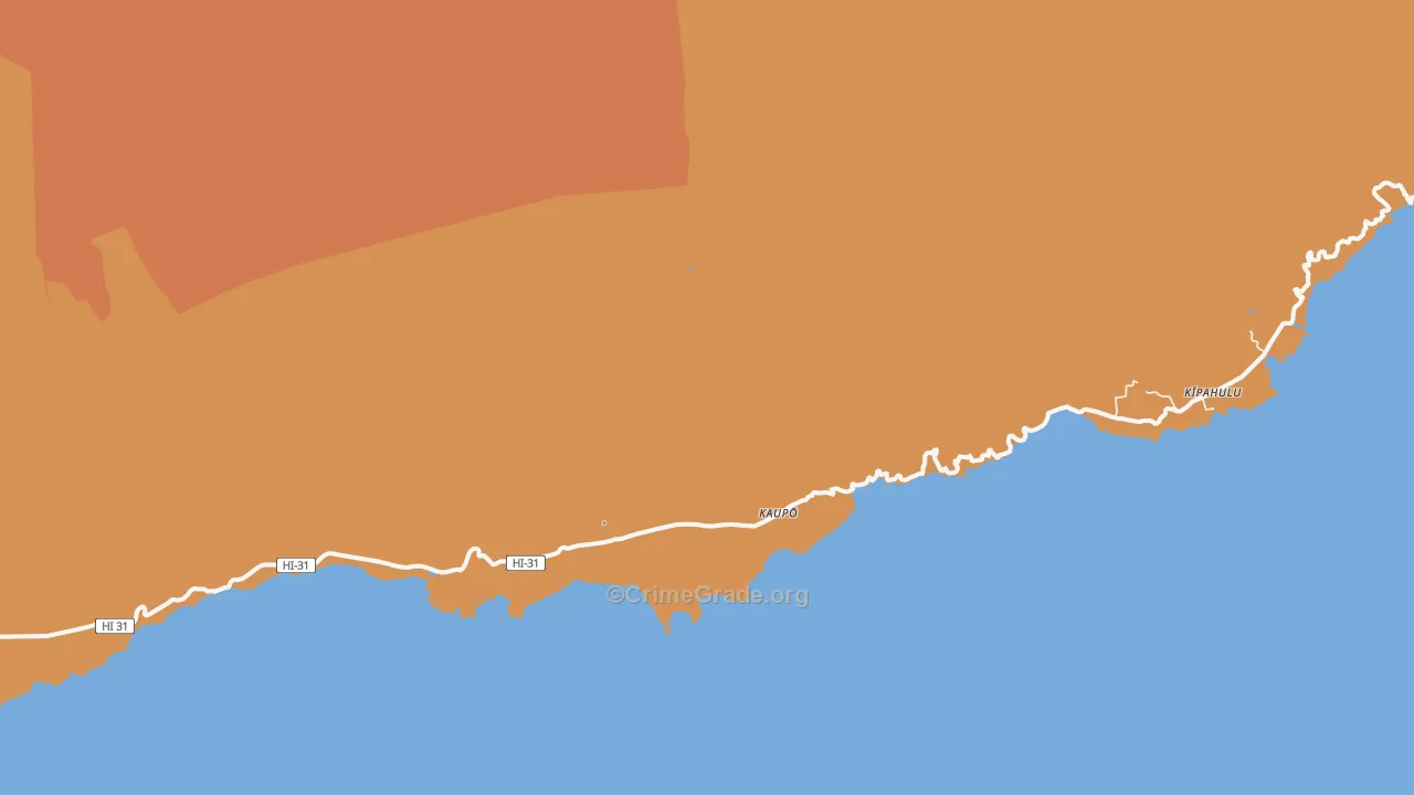 Kipahulu, HI Map of Vandalism Rates