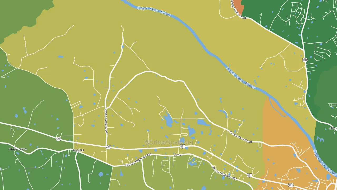Kipling, NC Map of Vandalism Rates