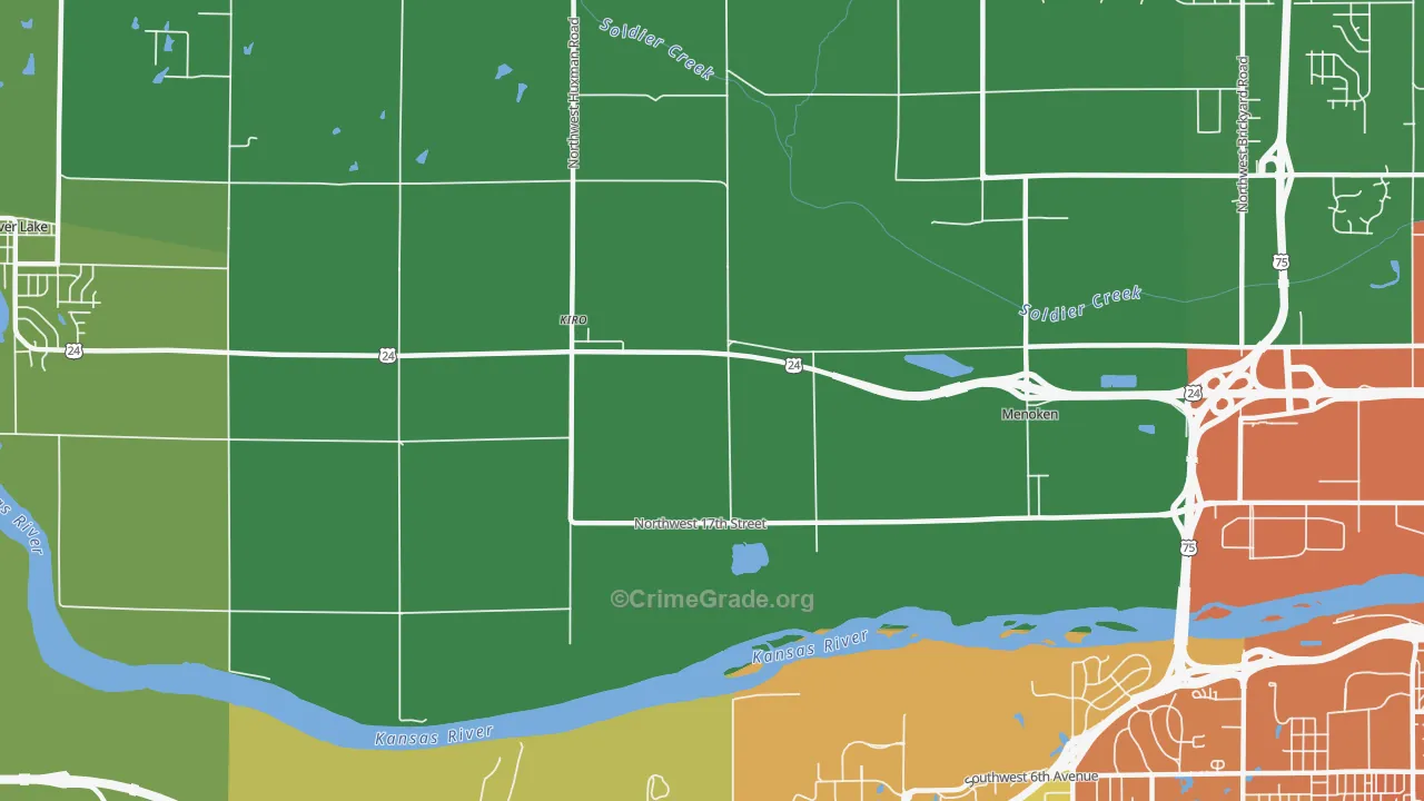 Kiro, KS Map of Vandalism Rates