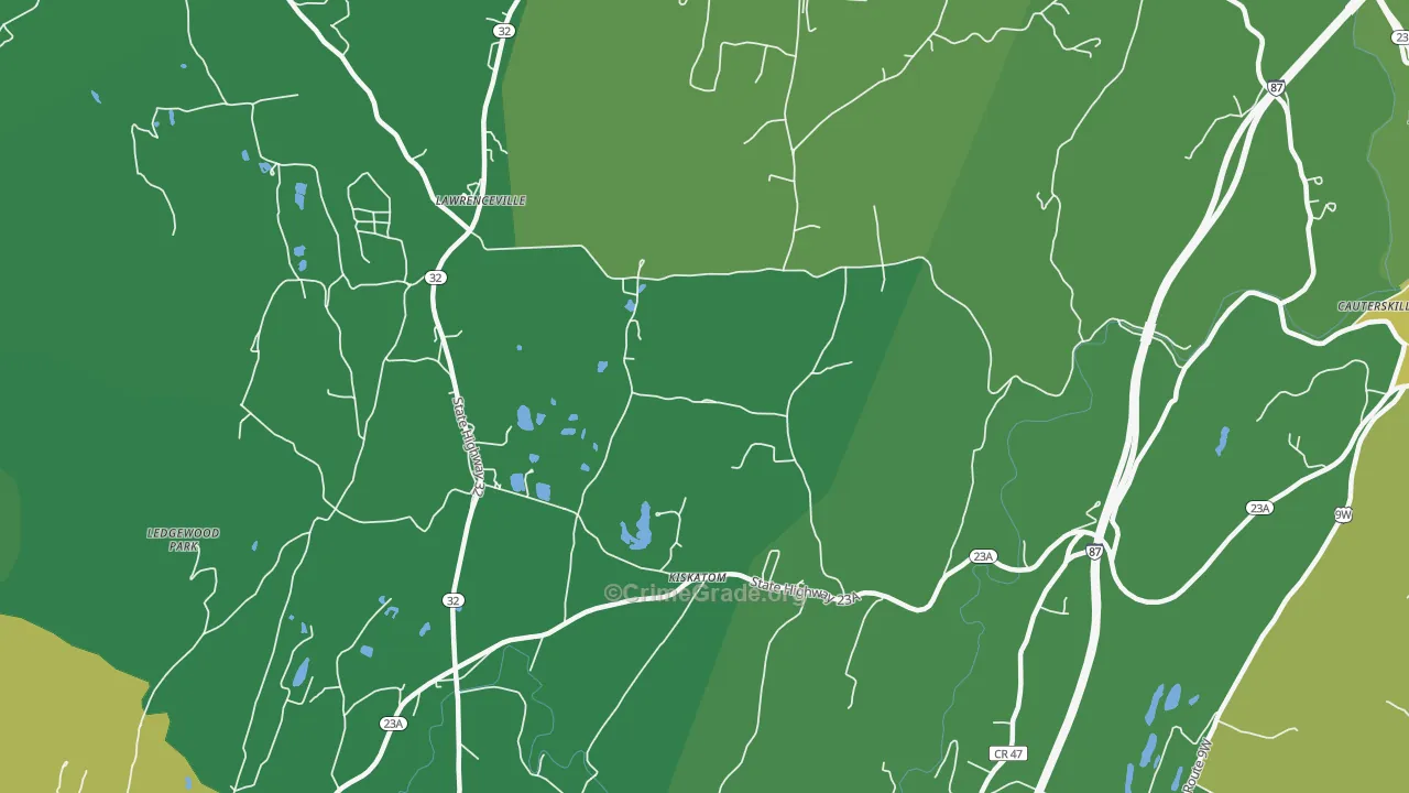 Kiskatom, NY Map of Vandalism Rates