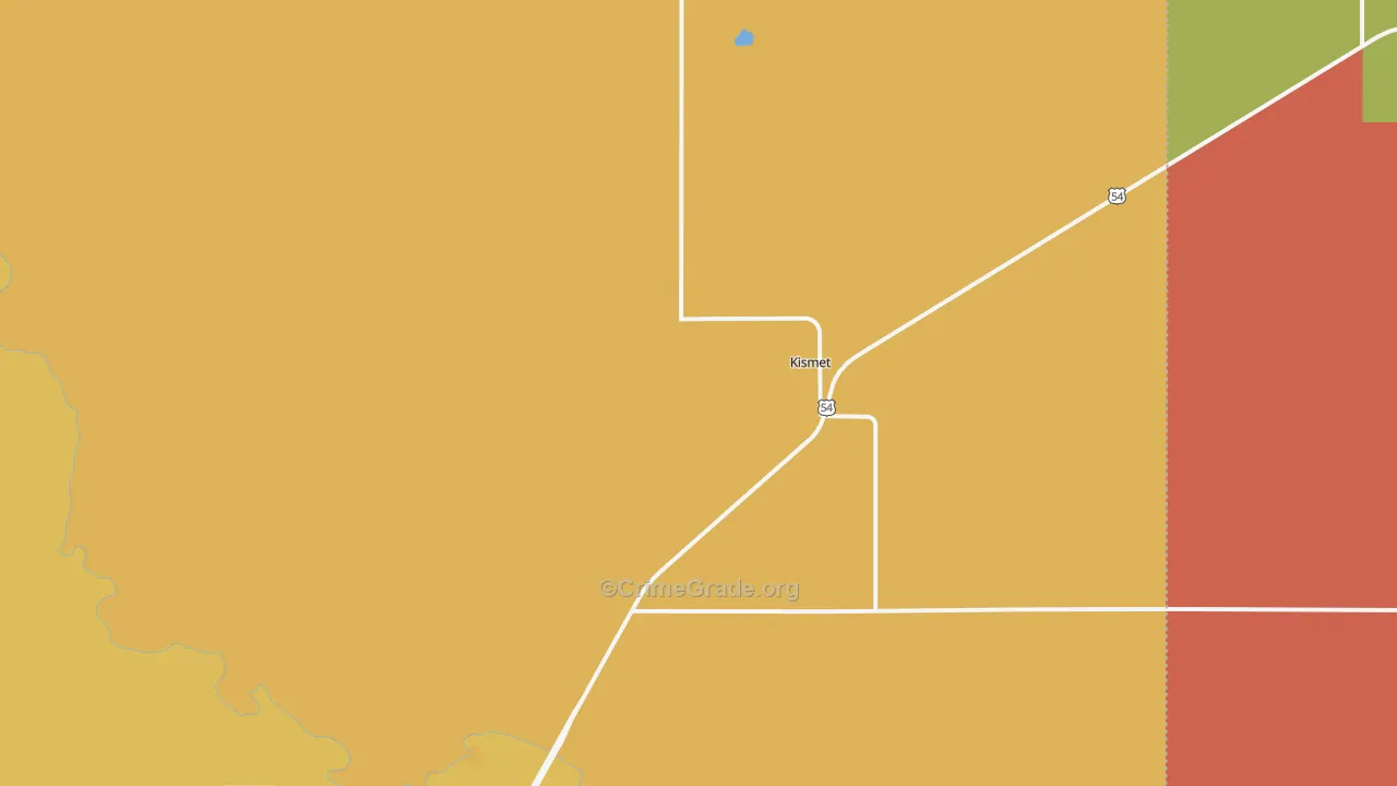Kismet, KS Map of Vandalism Rates