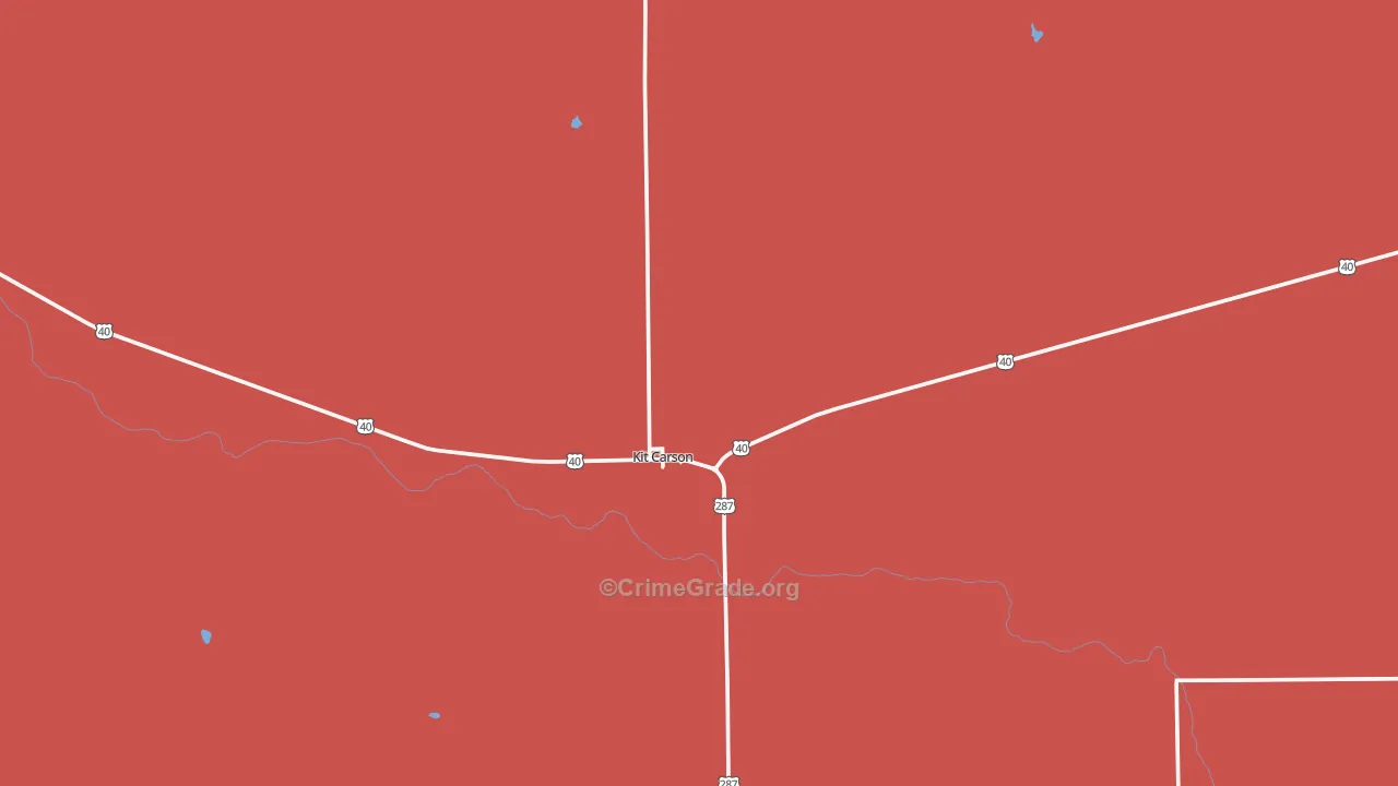Kit Carson, CO Map of Vandalism Rates