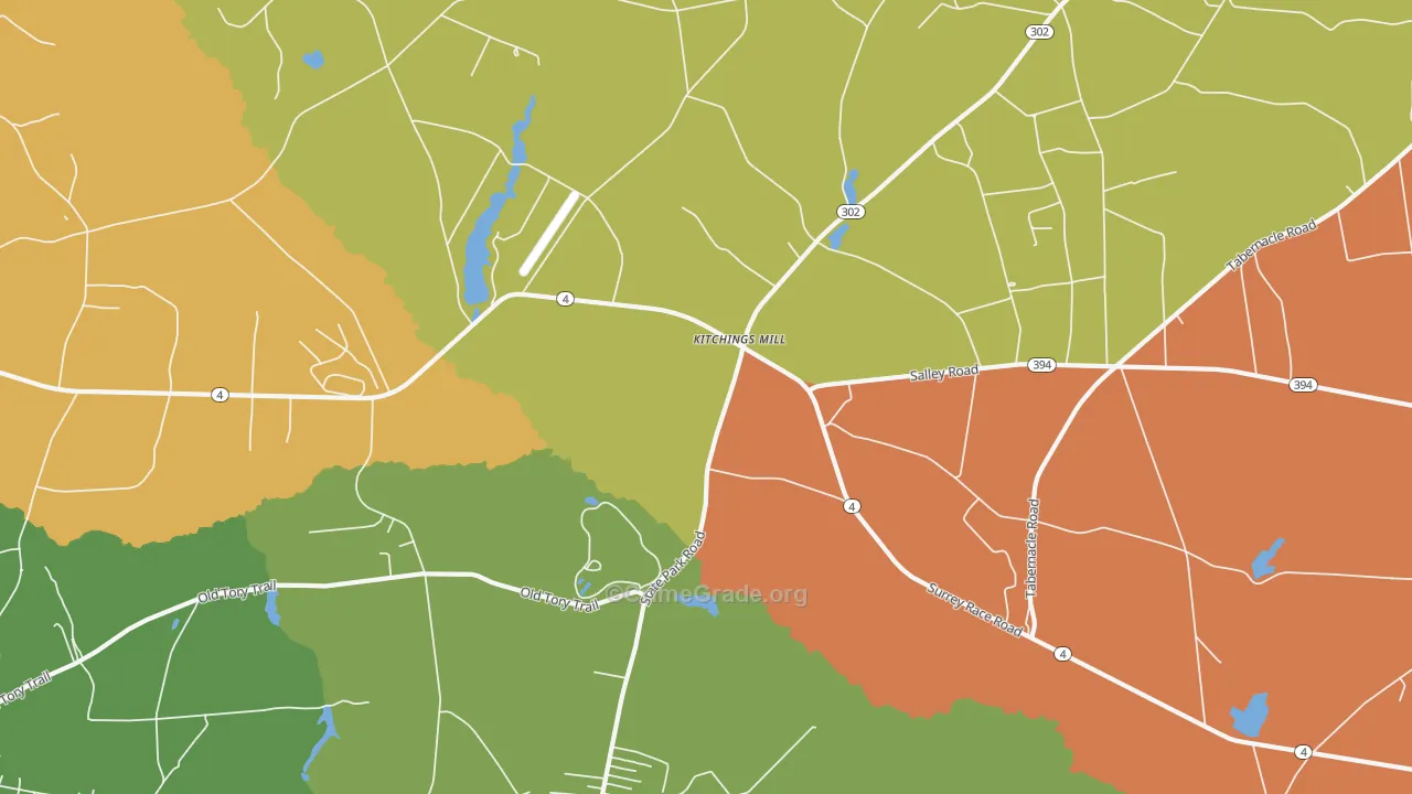 Kitchings Mill, SC Map of Vandalism Rates