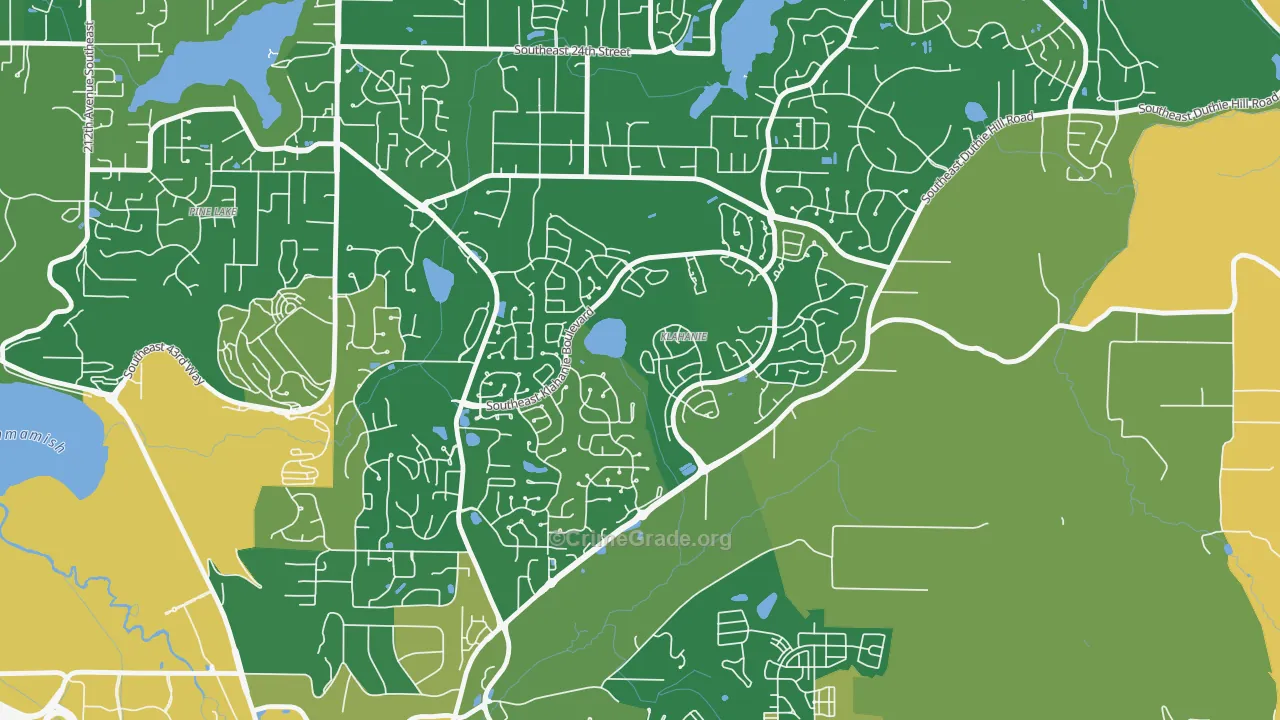 Klahanie, WA Map of Vandalism Rates