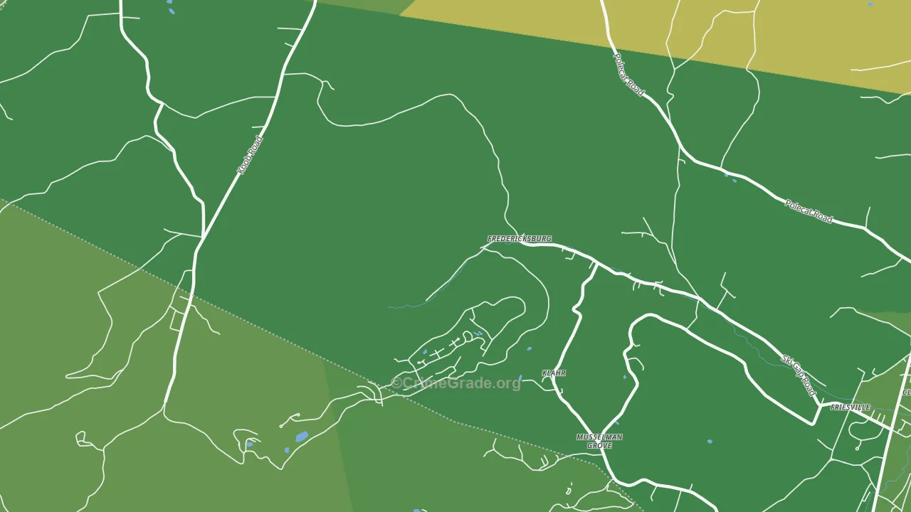 Klahr, PA Map of Vandalism Rates